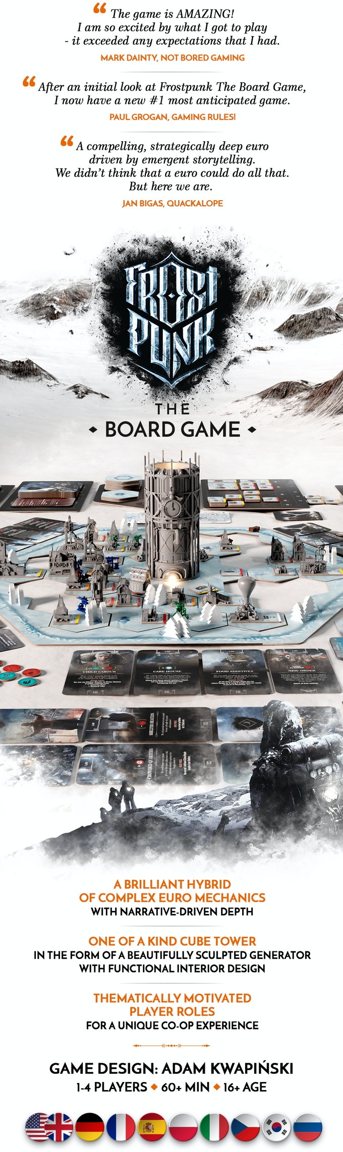 Frostpunk: The Board Game (KS Deluxe Edition) | Boardgamecafe.net
