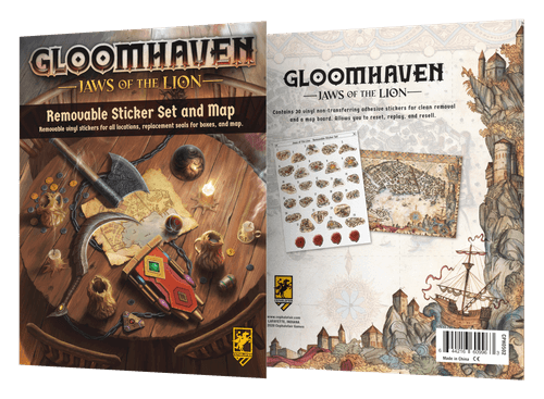 Gloomhaven: Jaws of the Lion - Removable Sticker Set & Map