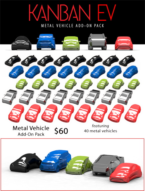 Kanban EV: Metal Car Set