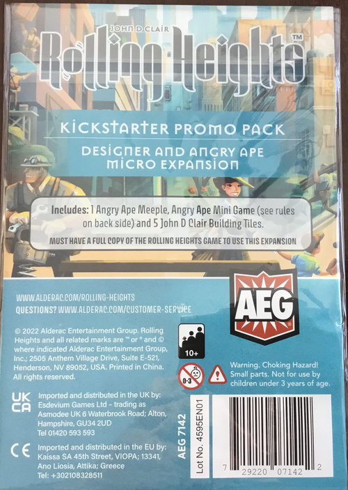 Rolling Heights: Angry Ape Micro Expansion (KS Promo Pack)