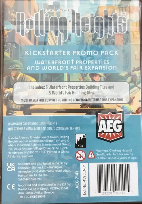 Rolling Heights: Waterfront Properties and World's Fair Micro Expansion (KS Promo Pack)