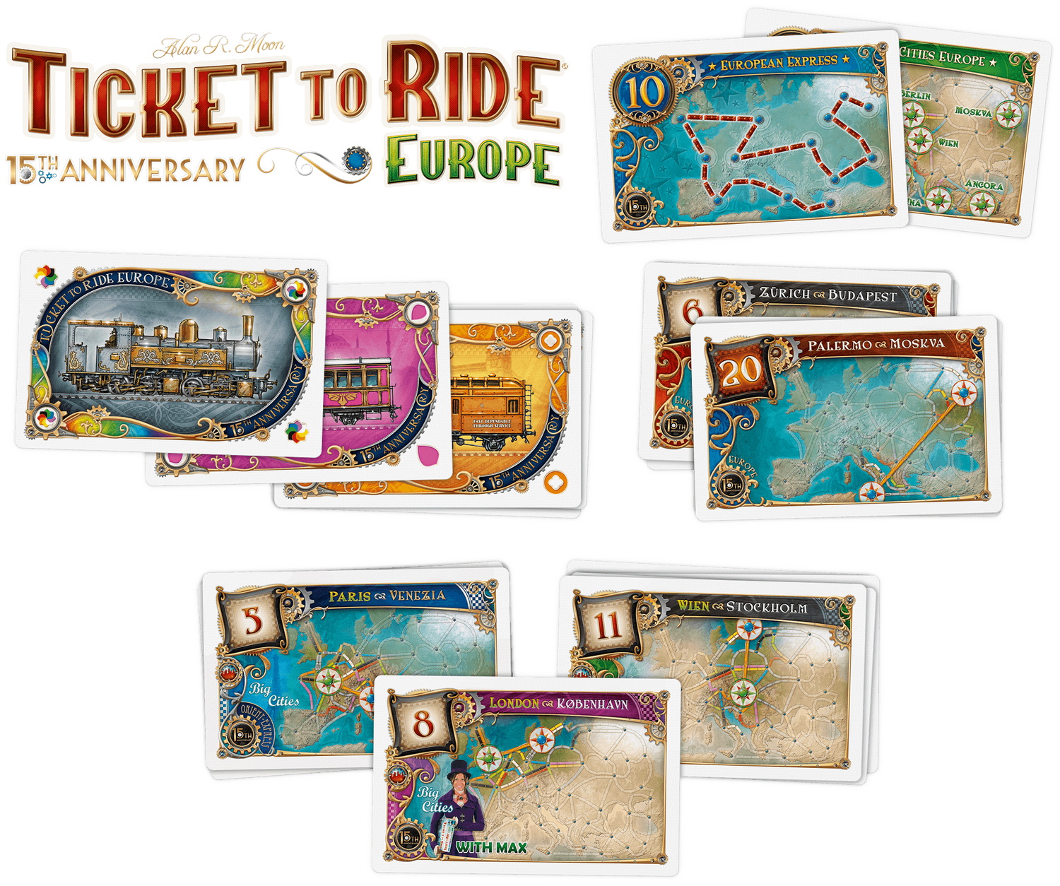 Ticket To Ride Europe 15th Anniversary