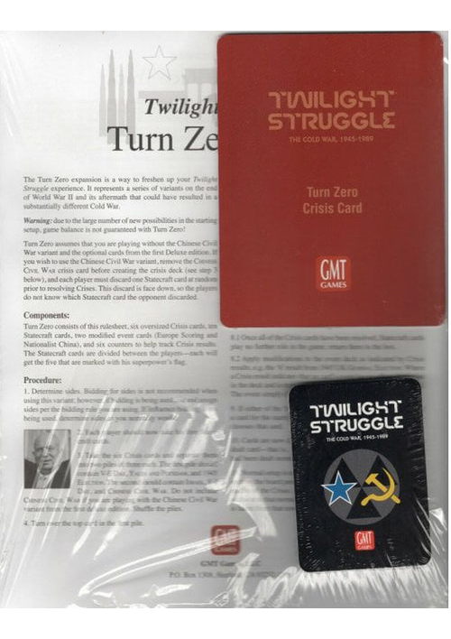 Twilight Struggle: Turn Zero and Promo Packs (2nd Printing)