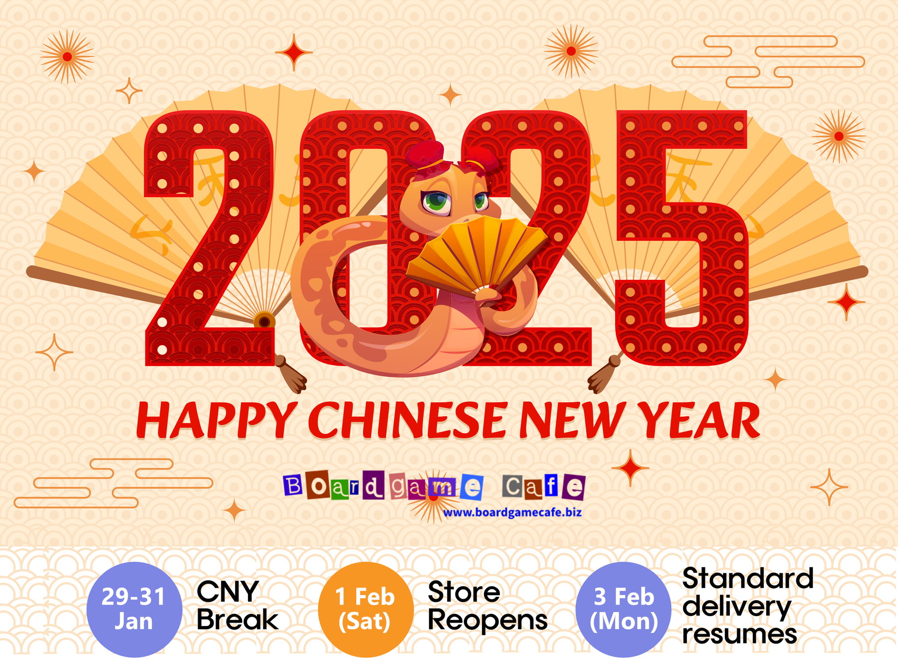 Chinese New Year 2025 - Holiday Notice