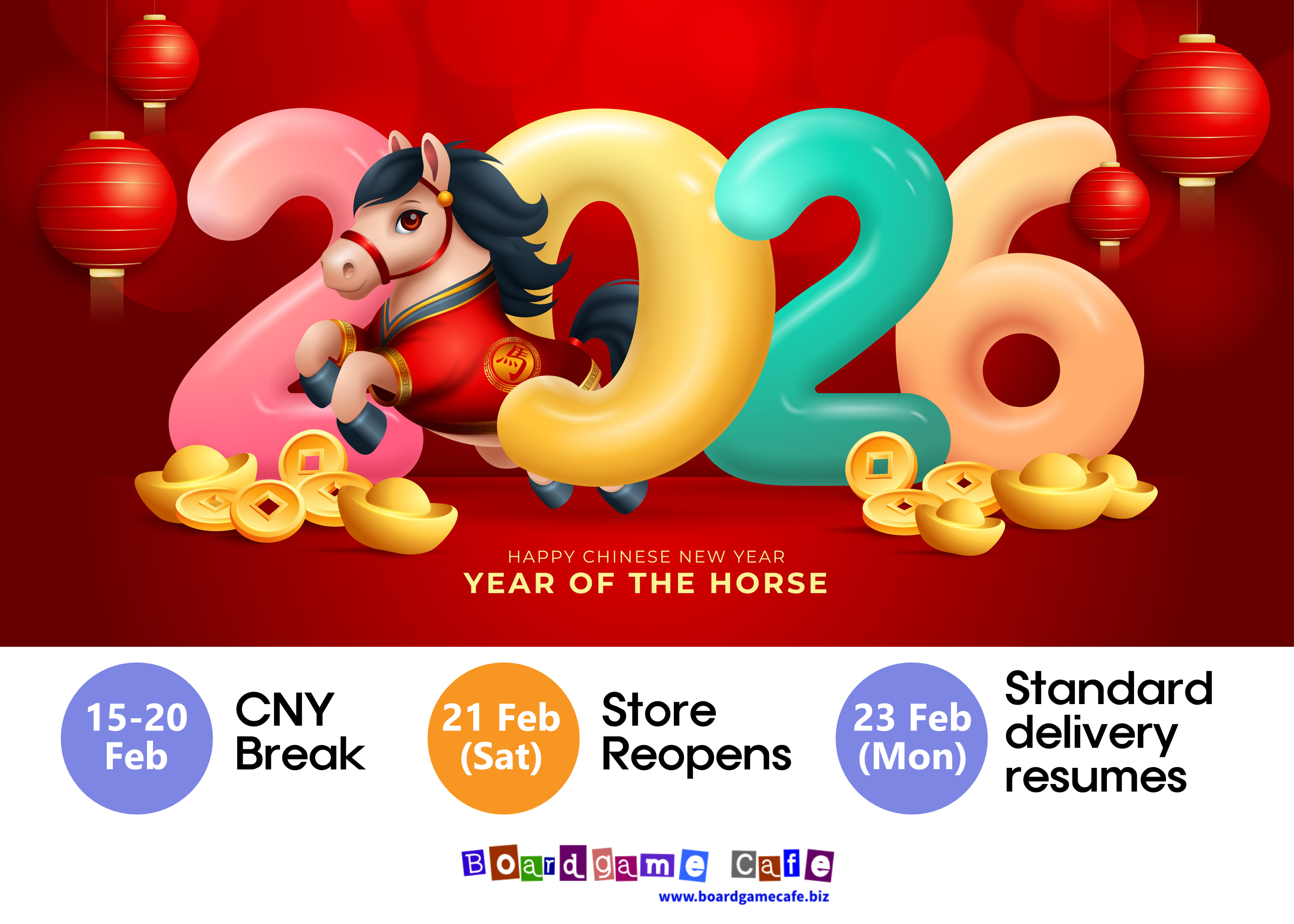 Chinese New Year 2026 - Away Notice